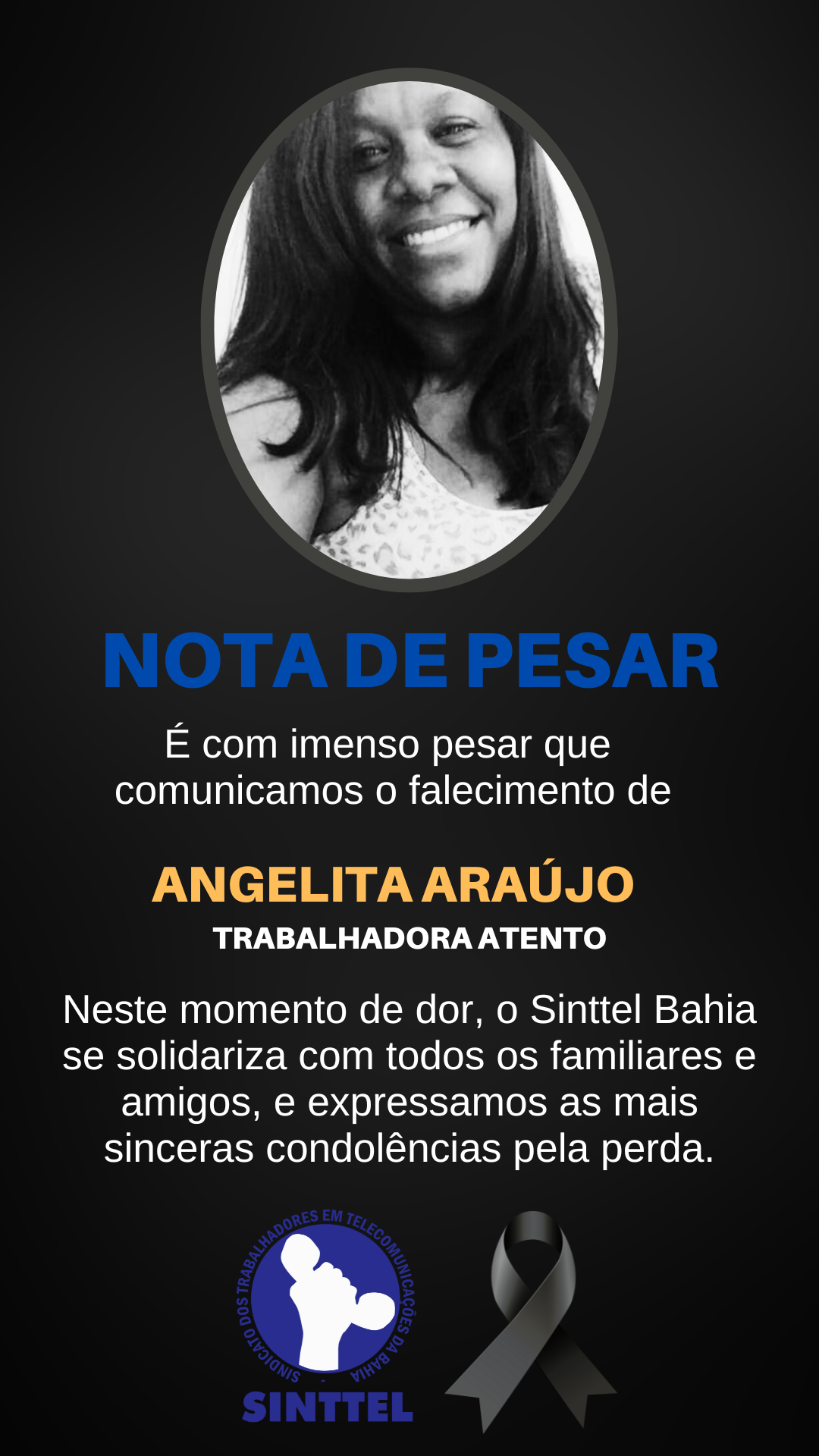 Nota de pesar: Angelita Araújo